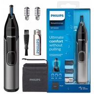 AKUMULÁTOROVÝ ZATRIHOVAČ NA NOS UŠNÉ OBOČIE PHILIPS NT3650/16 HREBENÉ NÁSTAVCE