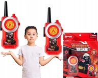 WALKIE TALKIE SHORT WAVE LITTLE FIREMAN SET 2x