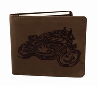 Motocykel kožená peňaženka