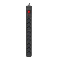 ARMAC M9 SURGE STRIP 9 ZÁSUVKY 3M ČIERNA