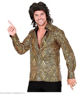 Disco Shirt Gold Kostým Disco Dancer 70. roky 80. roky S/M