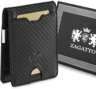 ZAGATTO Pánska kožená peňaženka SLIM kožená RFID