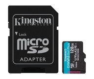 Pamäťová karta Kingston 128GB microSDXC Canvas Go! Plus 170 MB/s + adaptér