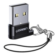 UGREEN adaptér USB-C na USB-A 2.0 čierny