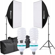 2x Softbox Continuous Lighting Set 2x 175W 50x70