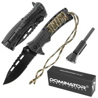 DOMINATOR PARACORD skladací nôž FLINT SURVIVAL CAMO 4v1