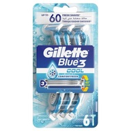 GILLETTE Cool Blue 3 žiletky 6 ks