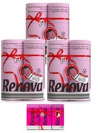 3x toaletný papier Renova rose 6 roliek + vreckovky