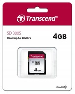 Karta TRANSCEND 300S 4GB SD SDHC 20MB/s Class 10