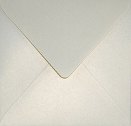 Aster Metallic štvorcové obálky, vanilka, 500 ks