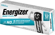 20x ENERGIZER Max Plus LR03 AAA 1,5V batéria