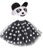 SET PANDA OUTFIT SET PANDY PRE DETI ZVIERATKA SUKŇOVÁ ČIAPKA