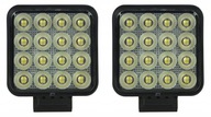 HALOGÉNOVÁ PRACOVNÁ LAMPA 16 LED 12V 24V LED pátracie svetlo OSRAM SQUARE 64W IP68