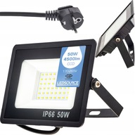 Halogénové LED FLOODLIGHT 50W 4500lm SLIM so zástrčkou