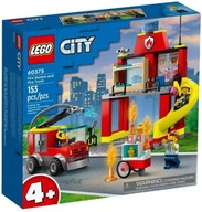 LEGO City Hasičská stanica a hasičské auto 60375