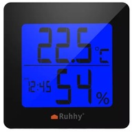 LCD METEOROLOGICKÁ STANICA S TEPLOMEROM HYGROMEROM KALENDÁR BUDÍKOV