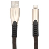 USB-LIGHTNING PLOCHÝ NYLONOVÝ SPLETOVÝ KÁBEL 100 CM