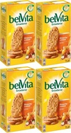 Belvita Cereálne sušienky s orieškami a medom 300g x4