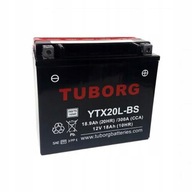 Tuborg YTX20L-BS AGM batéria 12V 18,9Ah 300A NÁHRADNÁ VARTA YUASA EXIDE