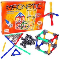 Magnetické bloky 120EL FAREBNÝ Puzzle Magnet