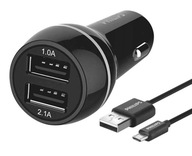 PS PHILIPS autonabíjačka 2A+1A 2xUSB DUAL,