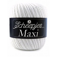 Scheepjes Maxi šnúra / 106 snehovo biela / 100 g