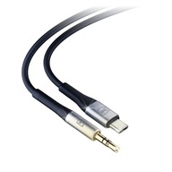 AUX USB-C kábel do 3,5 mm mini jack, 3mk, 1m, kábel pre telefón, tablet