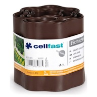 Cellfast vlnitá obruba trávnika 15 cm 9 m hnedá