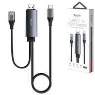 YESIDO KÁBEL HDMI na USB-C s nabíjaním PD3.0 85 W