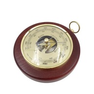 Fischer barometer mosadz bukové drevo Mosadz Drevené