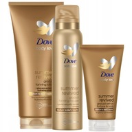 Dove samoopaľovacia pena 150ml + balzam 200ml Summer Revived dark + ZDARMA