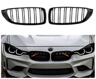 Ľadvinový gril BMW F82 F83 2013-17 LESK ČIERNA DUAL