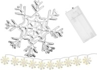 LED VIANOČNÉ SVIETIDLÁ HVIEZDY GARLAND 3M SILVER