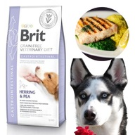 Brit Gastrointestinal Herring & Hrach Food Sleď Hrášok Veterinárna diéta 12 kg