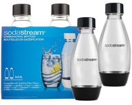 Fľaše Sodastream 2x 0,5l čierne na prípravu nápojov