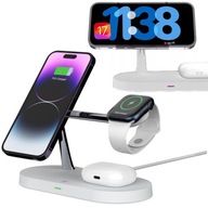 NABÍJAČKA PRE MAGSAFE PRE IPHONE 12 13 14 15 / AIRPODS / HODINKY - POHOTOVOSTNÝ REŽIM