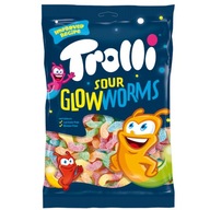 Trolli Sour Glow Worms želé 1000g