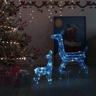 vidaXL Christmas Reindeers Acrylic 160 Blue