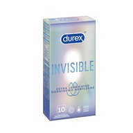 Dodatočne lubrikovaný neviditeľný kondóm Durex 10