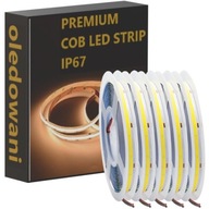 COB pásik 480 Led/m 9W TEPLÁ BIELA ​​3000K 12V IP67