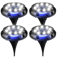 4X LED SOLÁRNE TRÁVNIKOVÉ POZEMNÉ LAMPY