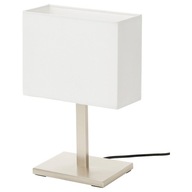 IKEA TOMELILLA Stolová lampa poniklovaná/biela 36 cm