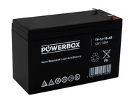 POWERBOX VRLA AGM 12V 10Ah BATÉRIA DO UPS