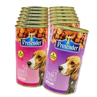 PRETENDER Mokré krmivo pre psov Mix príchutí 12x1250g