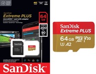 Micro SD karta SANDISK EXTREME PLUS 64 GB 200 MB/s