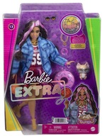 Bábika Barbie EXTRA FASHION + doplnky 13 HDJ46 GRN27 MATTEL