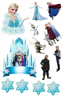 FROZEN ANNA ELSA + MENO Potlač cukru A4