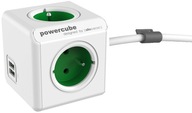 Allocacoc PowerCube 4 zásuvky 2xUSB 1,5 m