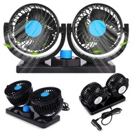 VENTILÁTOR AUTO VENTILÁTOR DVOJITÝ 12V VÝKONNÝ