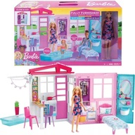 Barbie Cozy Cottage House Villa Barbie s bazénovou bábikou a doplnkami FXG55